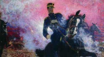 1914年のダム爆発時のベルギーのアルバート国王 1914年 イリヤ・レーピン Oil Paintings